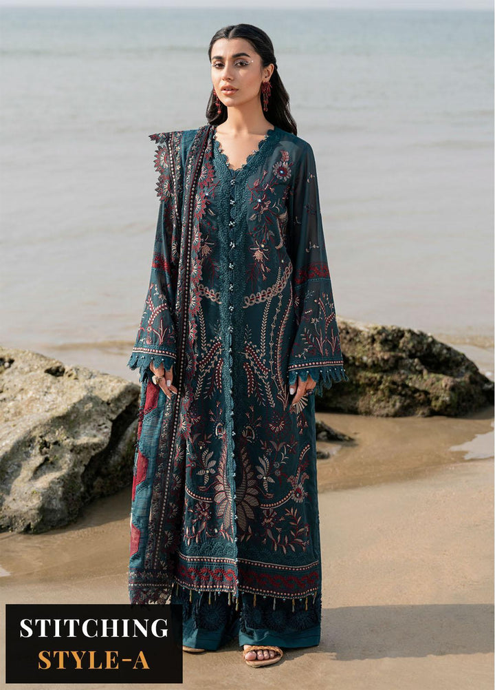 Tere Sang By Nureh Embroidered Lawn Suits Unstitched 3 Piece NU23TS NSL-02 - Summer Collection