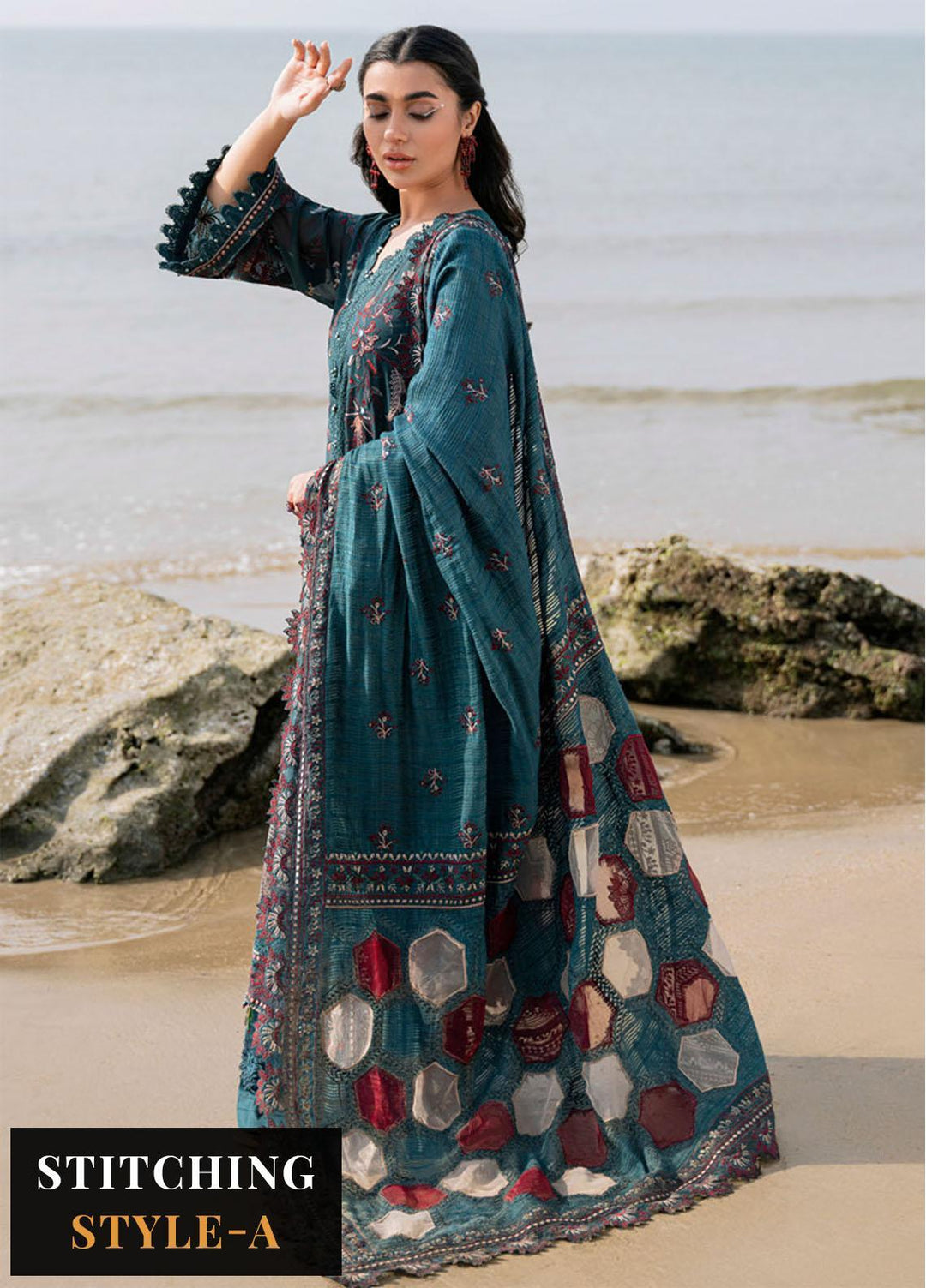 Tere Sang By Nureh Embroidered Lawn Suits Unstitched 3 Piece NU23TS NSL-02 - Summer Collection