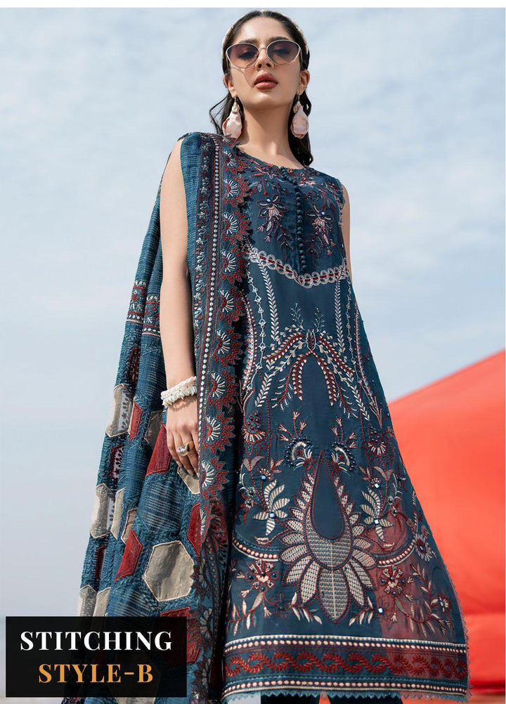 Tere Sang By Nureh Embroidered Lawn Suits Unstitched 3 Piece NU23TS NSL-02 - Summer Collection