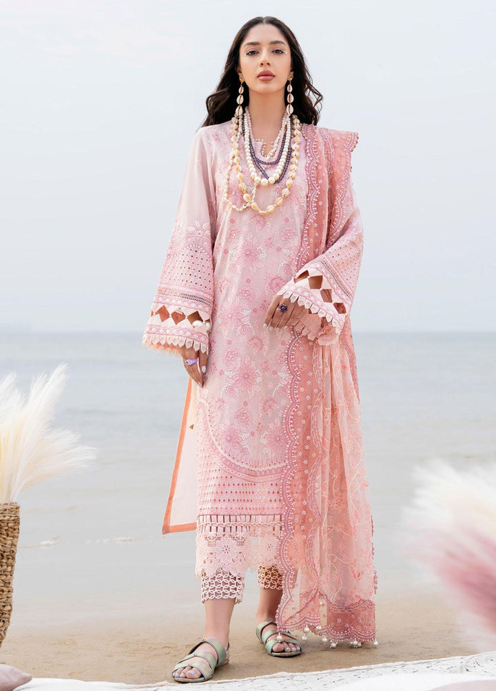 Tere Sang By Nureh Embroidered Lawn Suits Unstitched 3 Piece NU23TS NSL-03 - Summer Collection