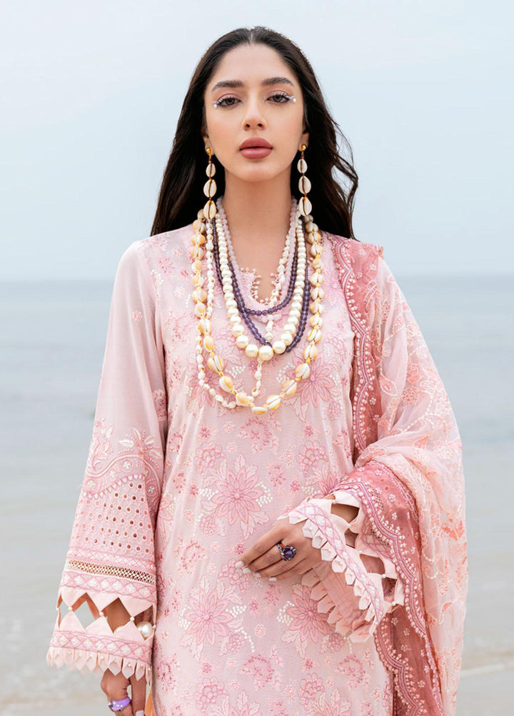 Tere Sang By Nureh Embroidered Lawn Suits Unstitched 3 Piece NU23TS NSL-03 - Summer Collection