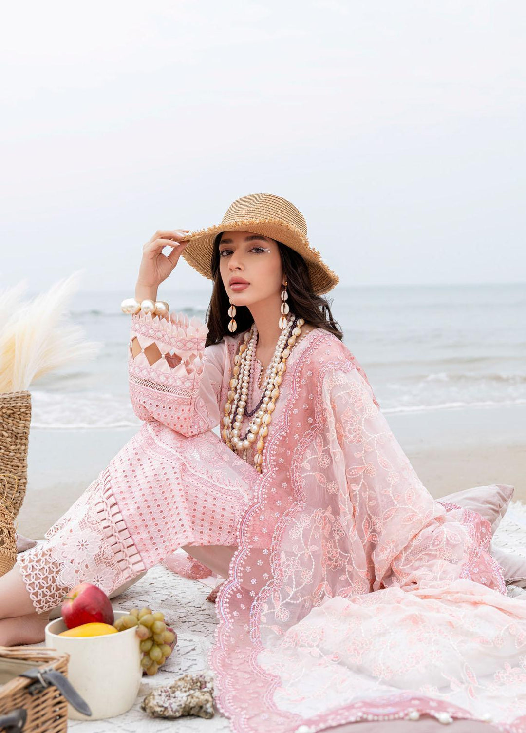 Tere Sang By Nureh Embroidered Lawn Suits Unstitched 3 Piece NU23TS NSL-03 - Summer Collection