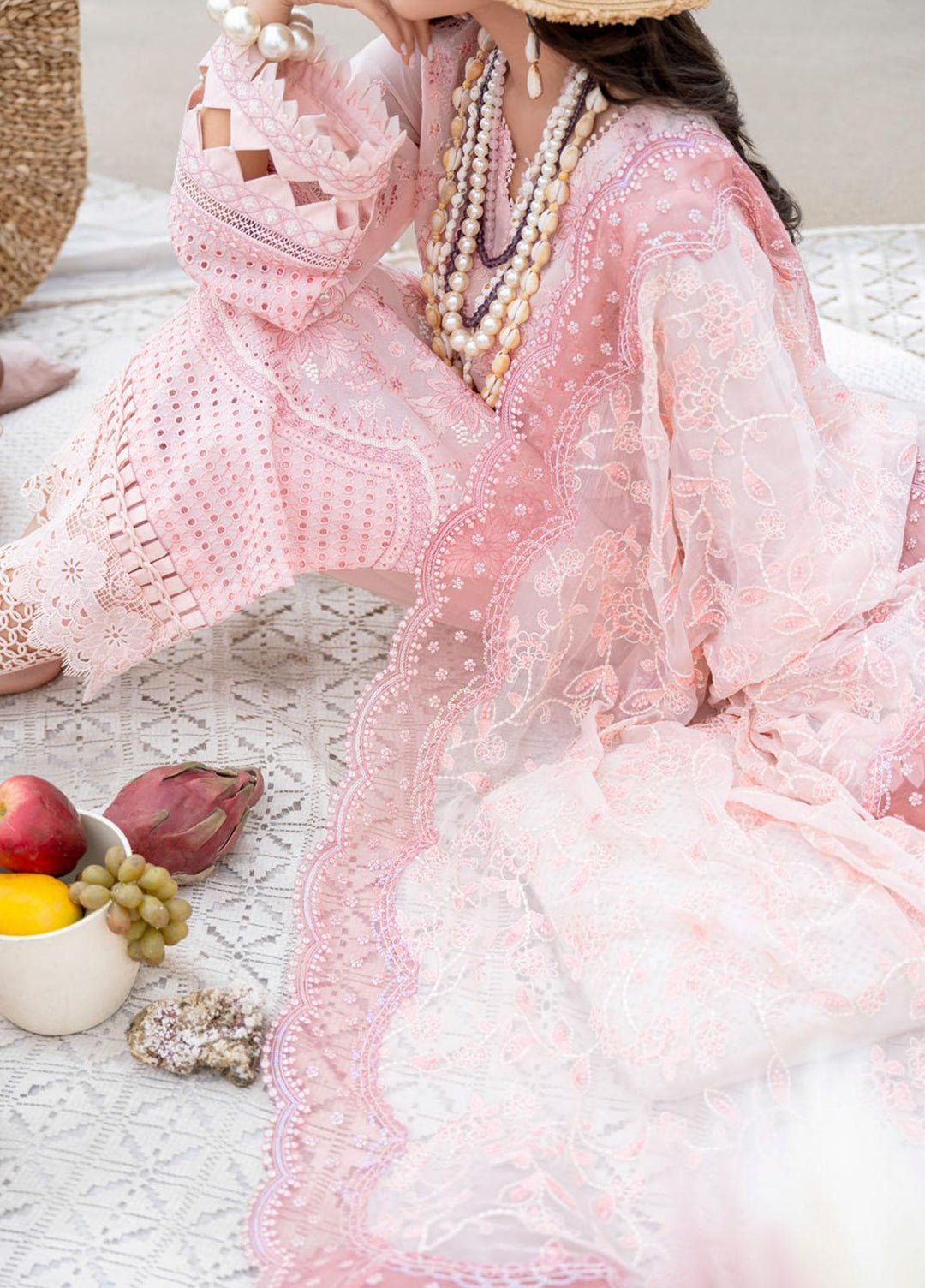 Tere Sang By Nureh Embroidered Lawn Suits Unstitched 3 Piece NU23TS NSL-03 - Summer Collection