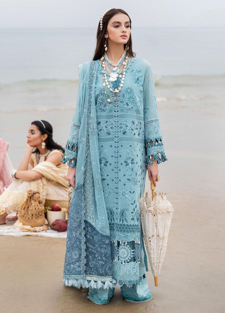 Tere Sang By Nureh Embroidered Lawn Suits Unstitched 3 Piece NU23TS NSL-05 - Summer Collection