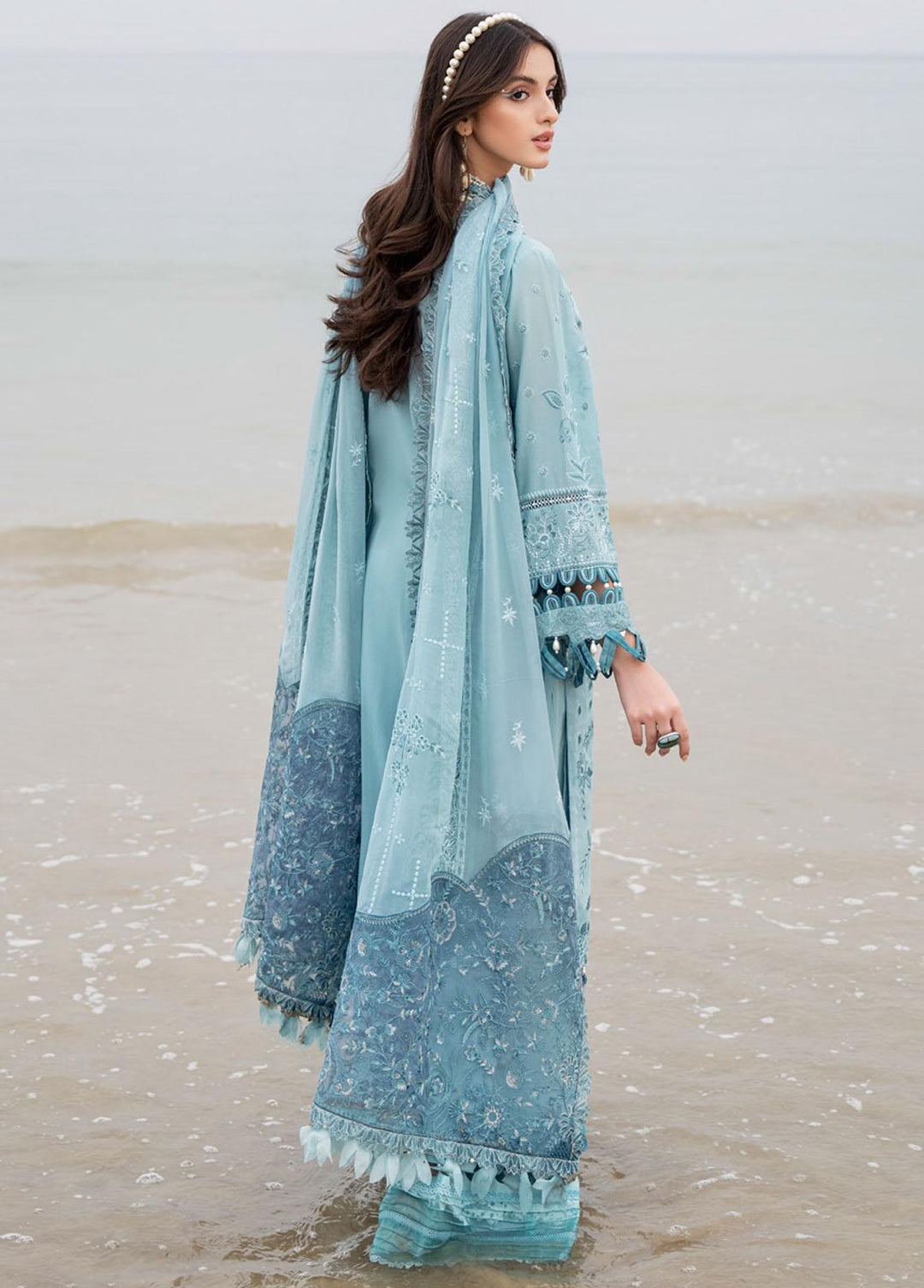 Tere Sang By Nureh Embroidered Lawn Suits Unstitched 3 Piece NU23TS NSL-05 - Summer Collection