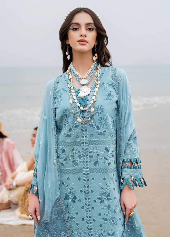 Tere Sang By Nureh Embroidered Lawn Suits Unstitched 3 Piece NU23TS NSL-05 - Summer Collection