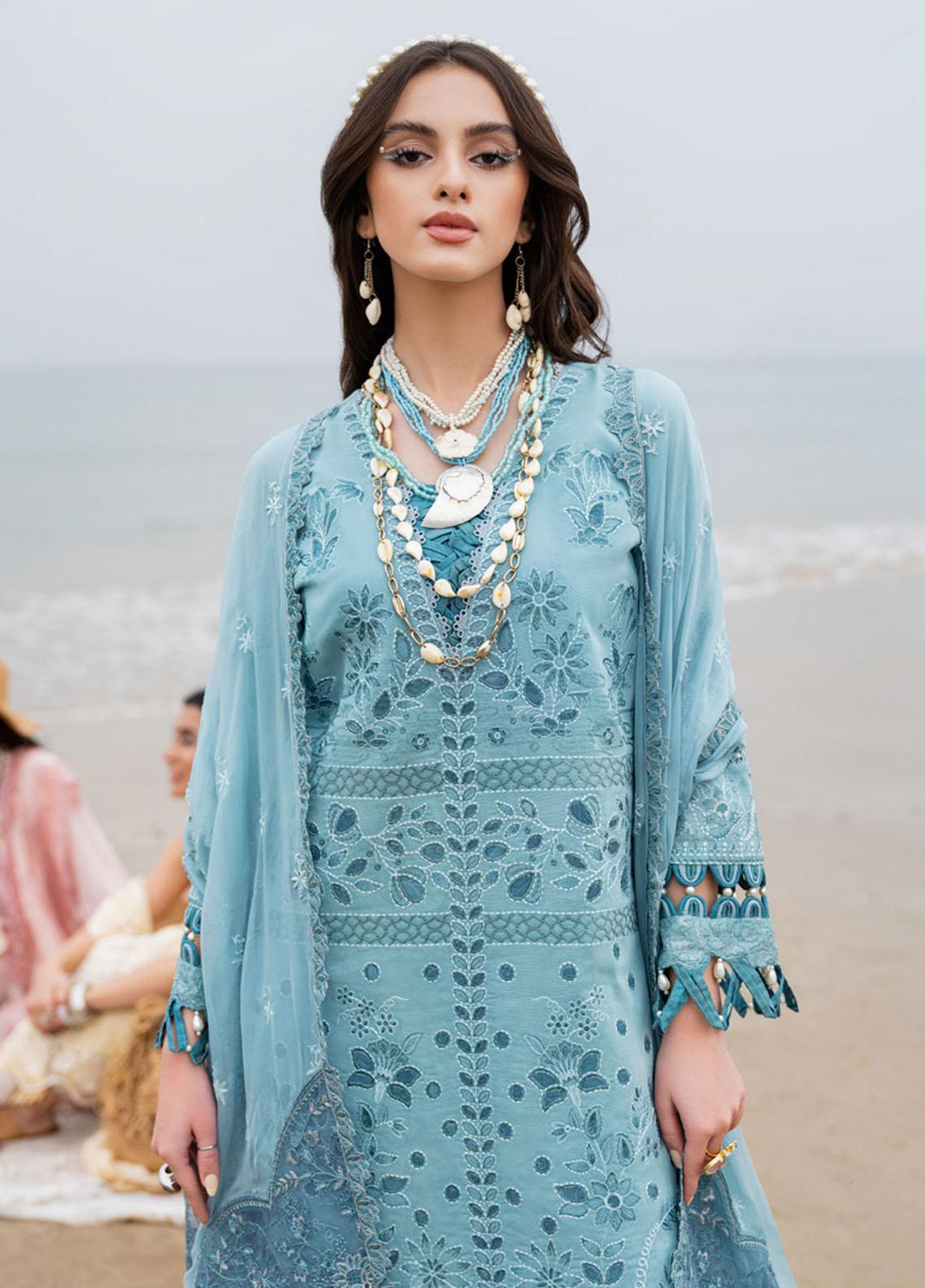 Tere Sang By Nureh Embroidered Lawn Suits Unstitched 3 Piece NU23TS NSL-05 - Summer Collection