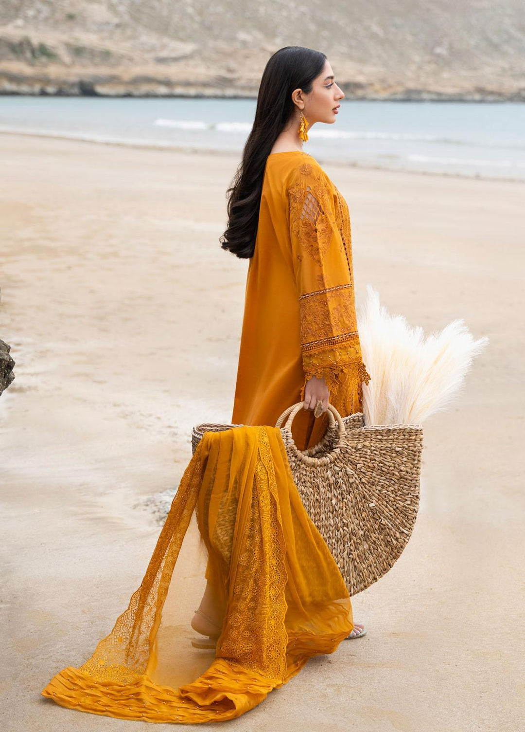 Tere Sang By Nureh Embroidered Lawn Suits Unstitched 3 Piece NU23TS NSL-06 - Summer Collection