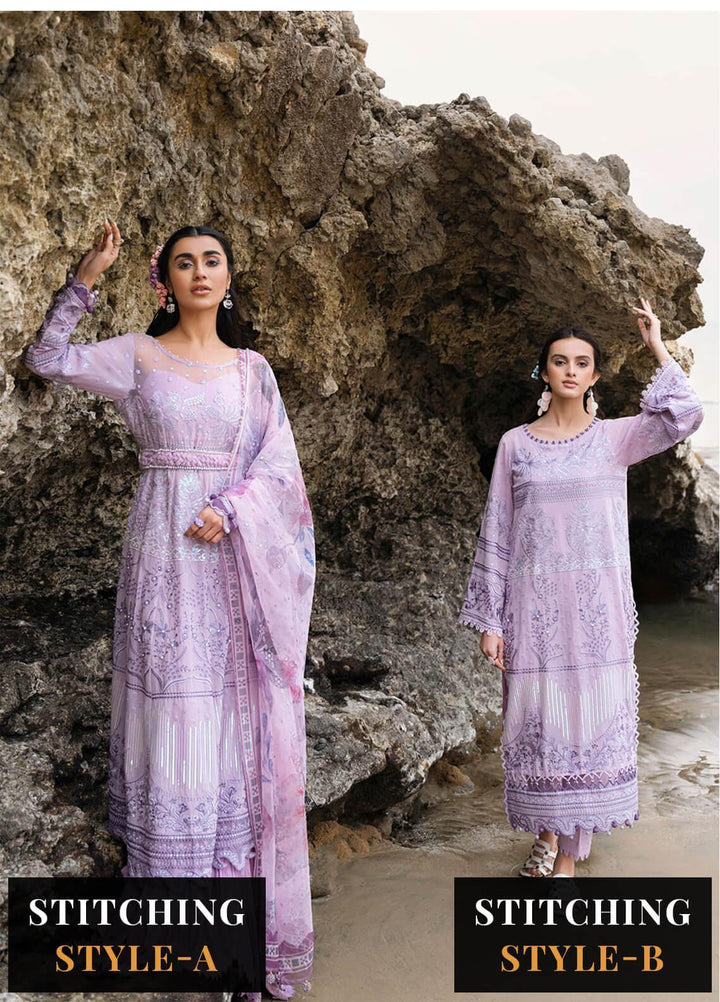 Tere Sang By Nureh Embroidered Lawn Suits Unstitched 3 Piece NU23TS NSL-07 - Summer Collection