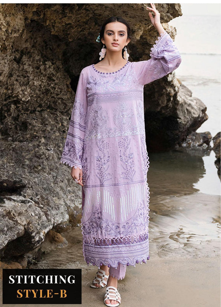 Tere Sang By Nureh Embroidered Lawn Suits Unstitched 3 Piece NU23TS NSL-07 - Summer Collection