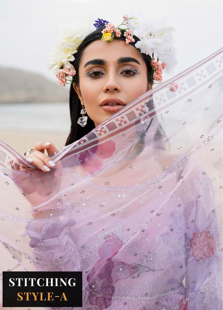 Tere Sang By Nureh Embroidered Lawn Suits Unstitched 3 Piece NU23TS NSL-07 - Summer Collection