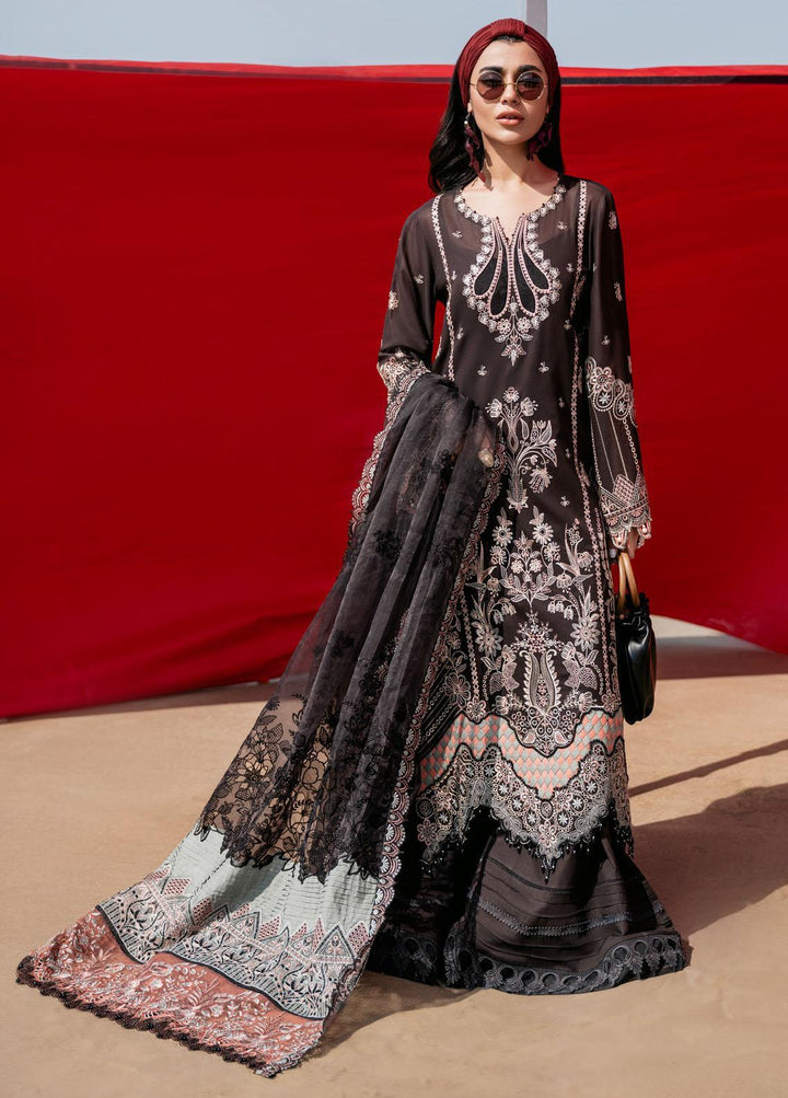 Tere Sang By Nureh Embroidered Lawn Suits Unstitched 3 Piece NU23TS NSL-08 - Summer Collection