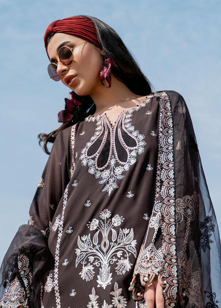 Tere Sang By Nureh Embroidered Lawn Suits Unstitched 3 Piece NU23TS NSL-08 - Summer Collection