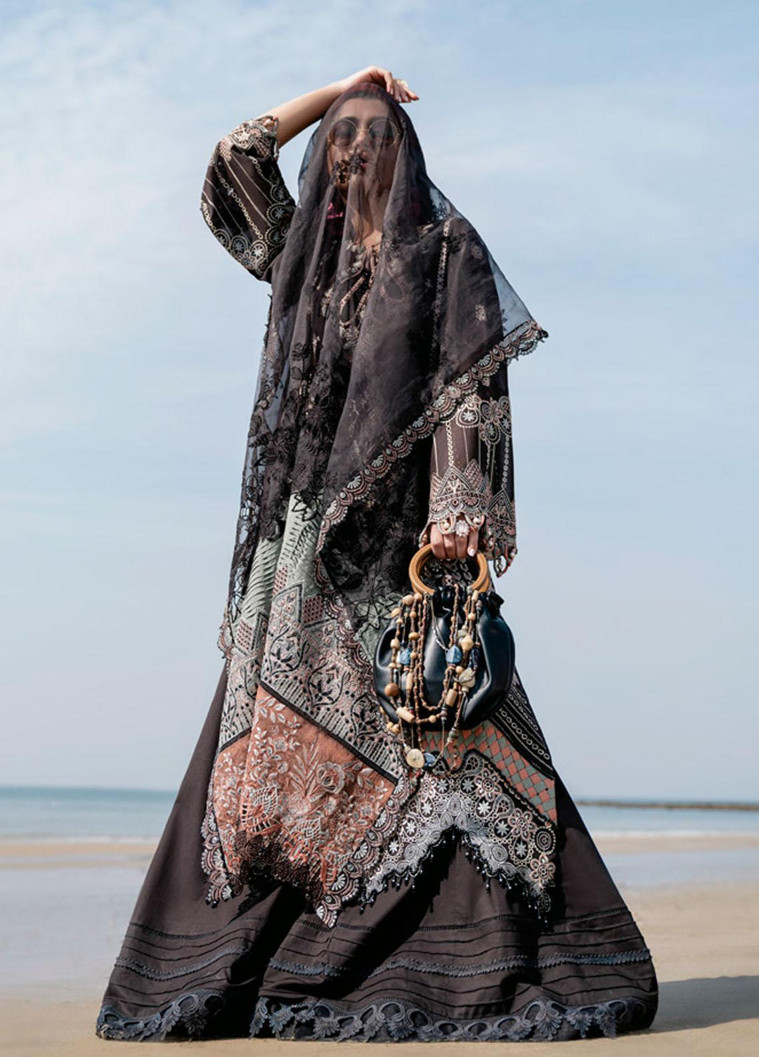 Tere Sang By Nureh Embroidered Lawn Suits Unstitched 3 Piece NU23TS NSL-08 - Summer Collection