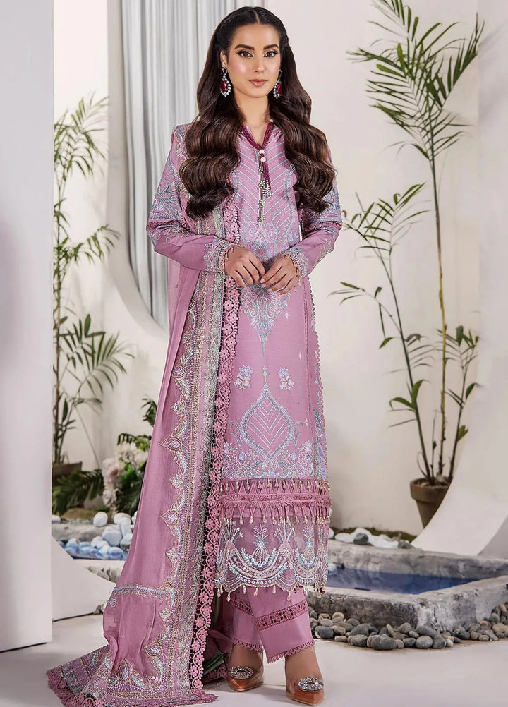 Tessa Embroidered Lawn Suit Unstitched 3 Piece TS24F Desert Romance - Festive Collection