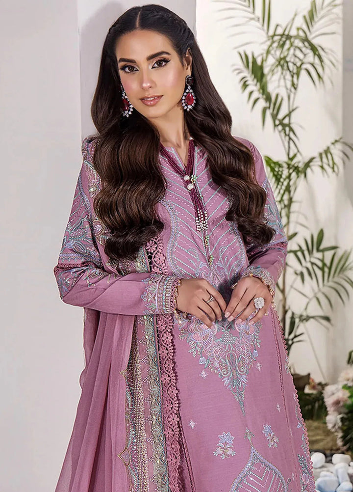 Tessa Embroidered Lawn Suit Unstitched 3 Piece TS24F Desert Romance - Festive Collection