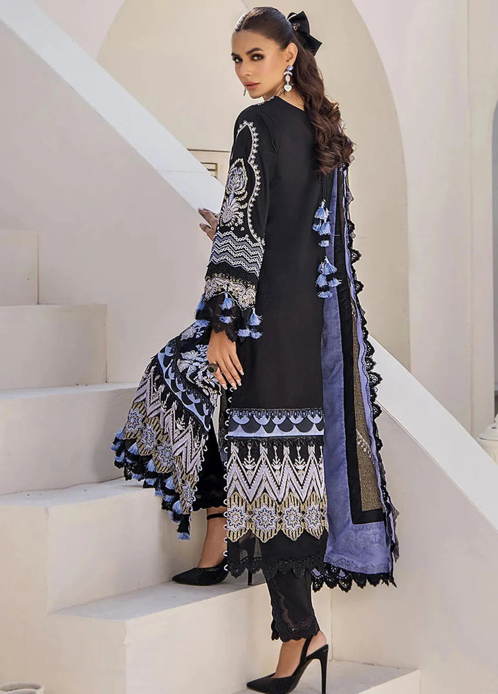 Tessa Embroidered Lawn Suit Unstitched 3 Piece TS24F Enigmatic Night - Festive Collection
