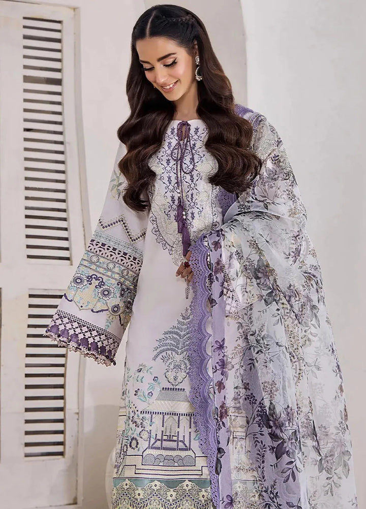 Tessa Embroidered Lawn Suit Unstitched 3 Piece TS24F Ethereal Radiance - Festive Collection