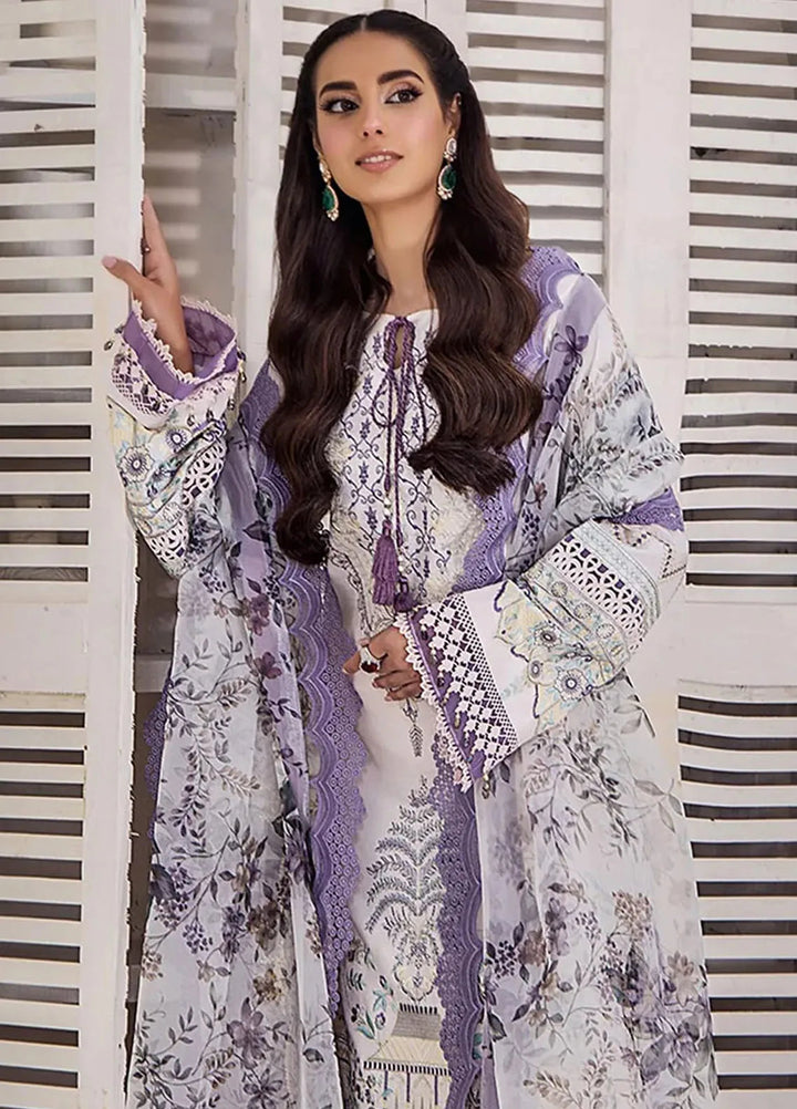 Tessa Embroidered Lawn Suit Unstitched 3 Piece TS24F Ethereal Radiance - Festive Collection