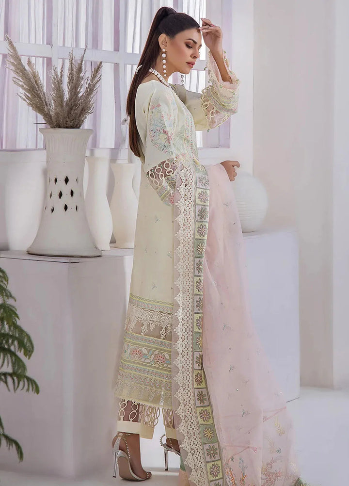 Tessa Embroidered Lawn Suit Unstitched 3 Piece TS24F Gardenia Grace - Festive Collection