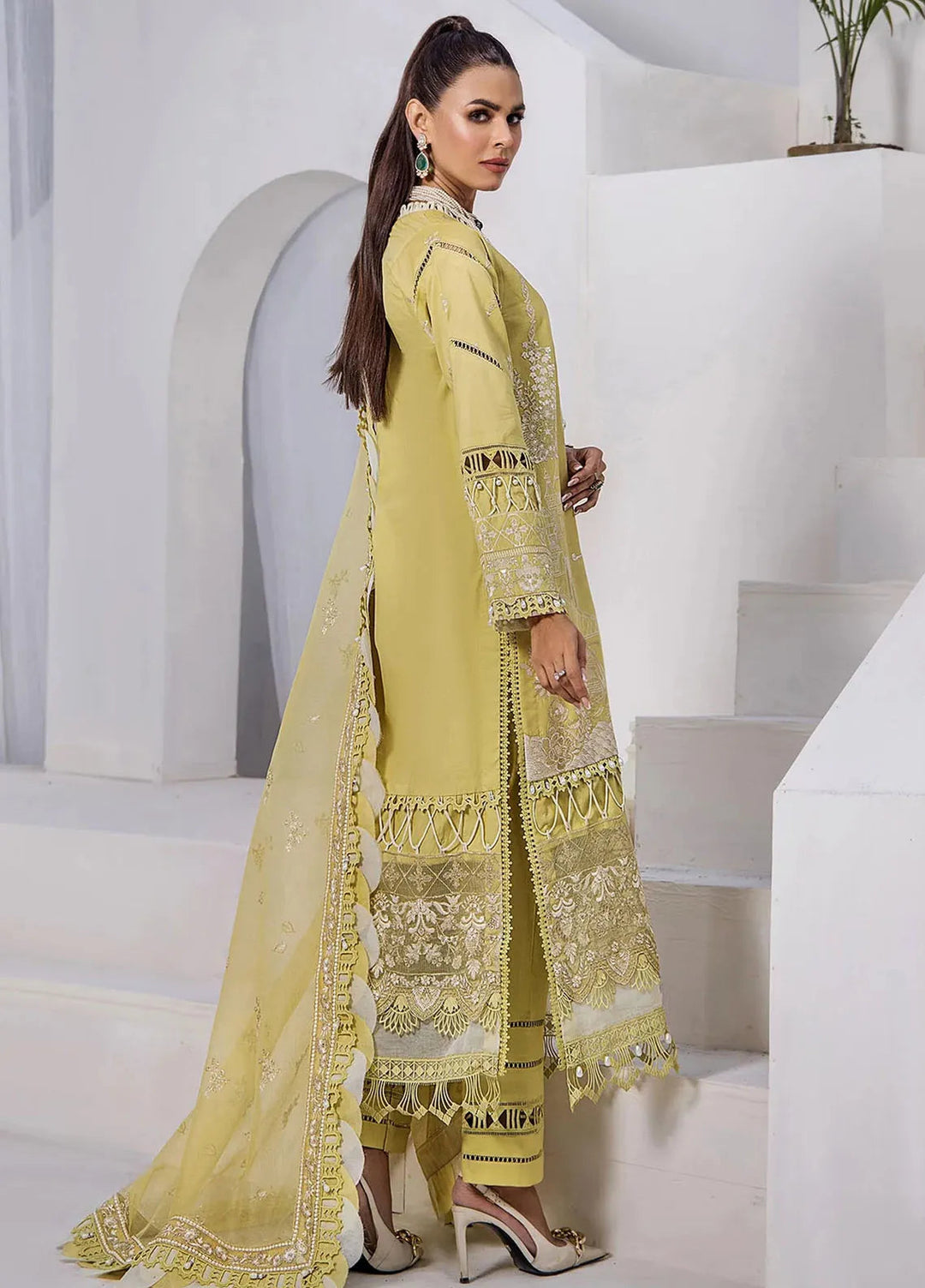 Tessa Embroidered Lawn Suit Unstitched 3 Piece TS24F Stella Polaris - Festive Collection