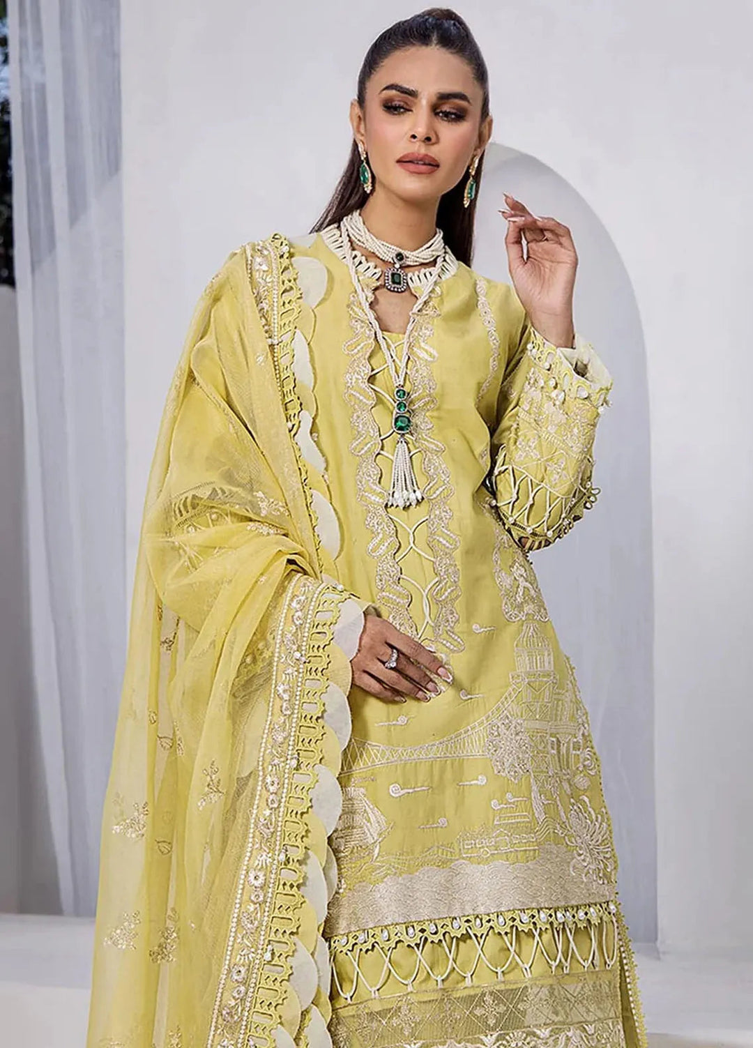 Tessa Embroidered Lawn Suit Unstitched 3 Piece TS24F Stella Polaris - Festive Collection