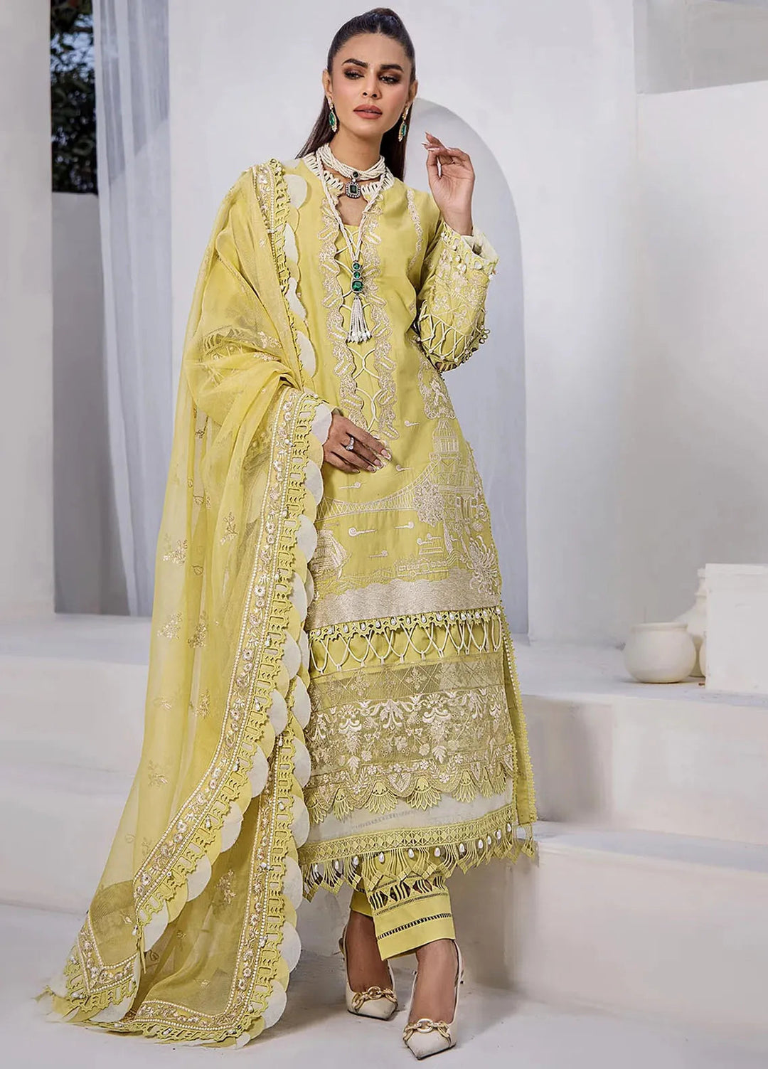Tessa Embroidered Lawn Suit Unstitched 3 Piece TS24F Stella Polaris - Festive Collection