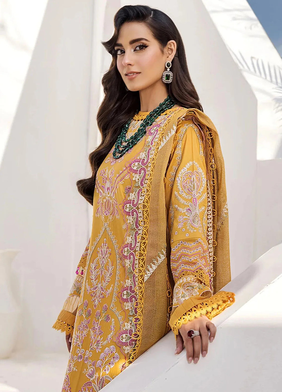Tessa Embroidered Lawn Suit Unstitched 3 Piece TS24F Sunlit Serenity - Festive Collection