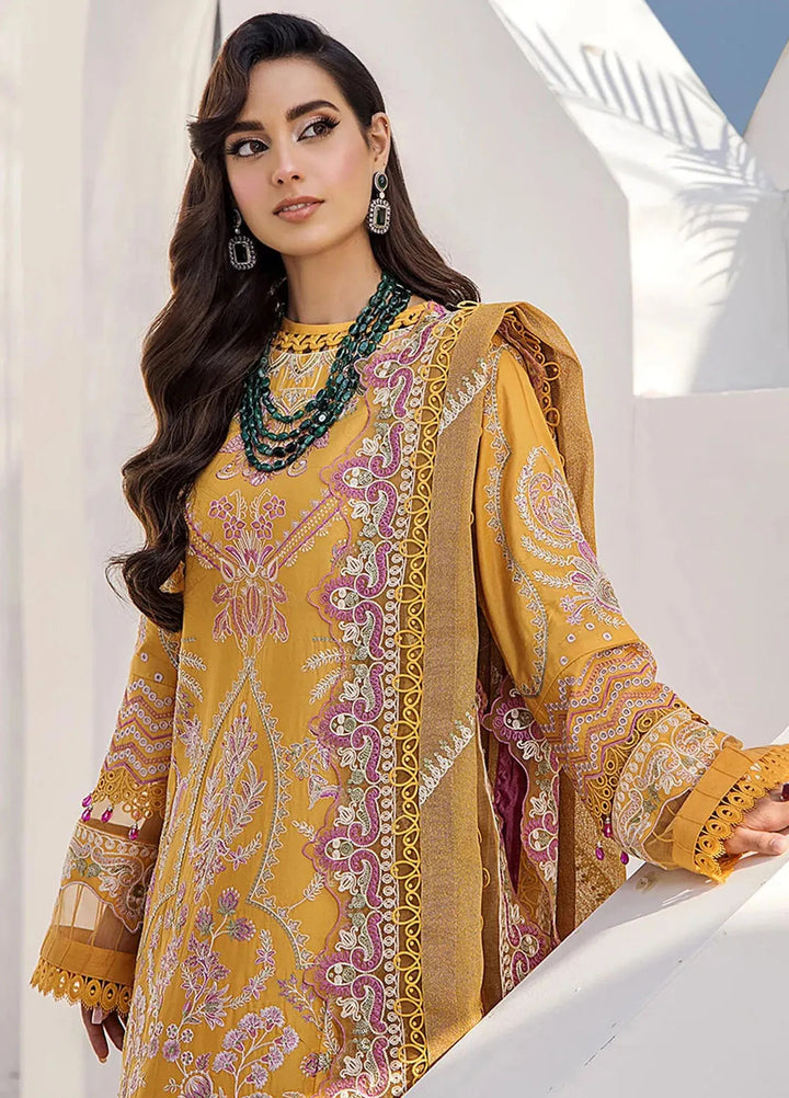 Tessa Embroidered Lawn Suit Unstitched 3 Piece TS24F Sunlit Serenity - Festive Collection