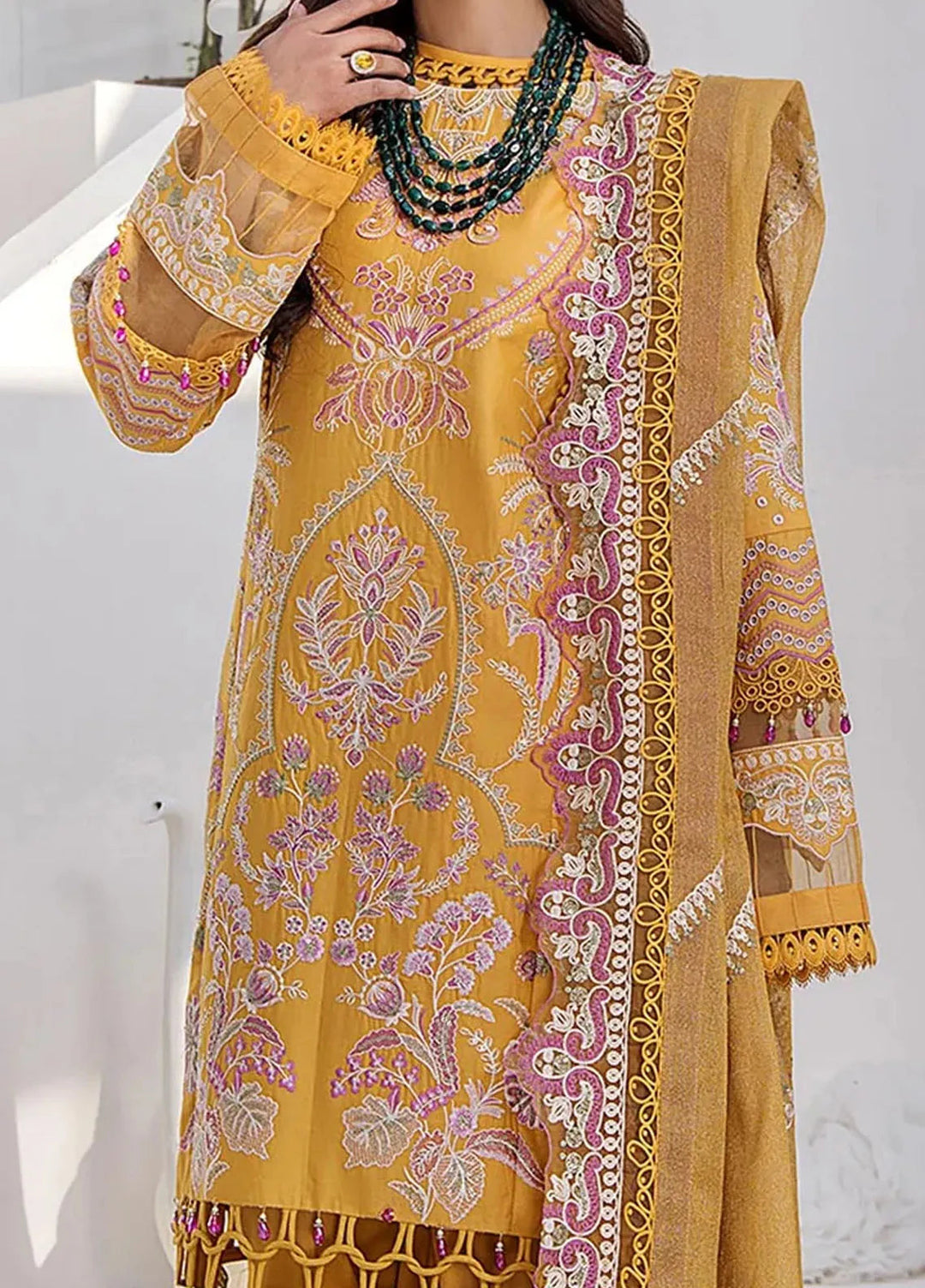 Tessa Embroidered Lawn Suit Unstitched 3 Piece TS24F Sunlit Serenity - Festive Collection