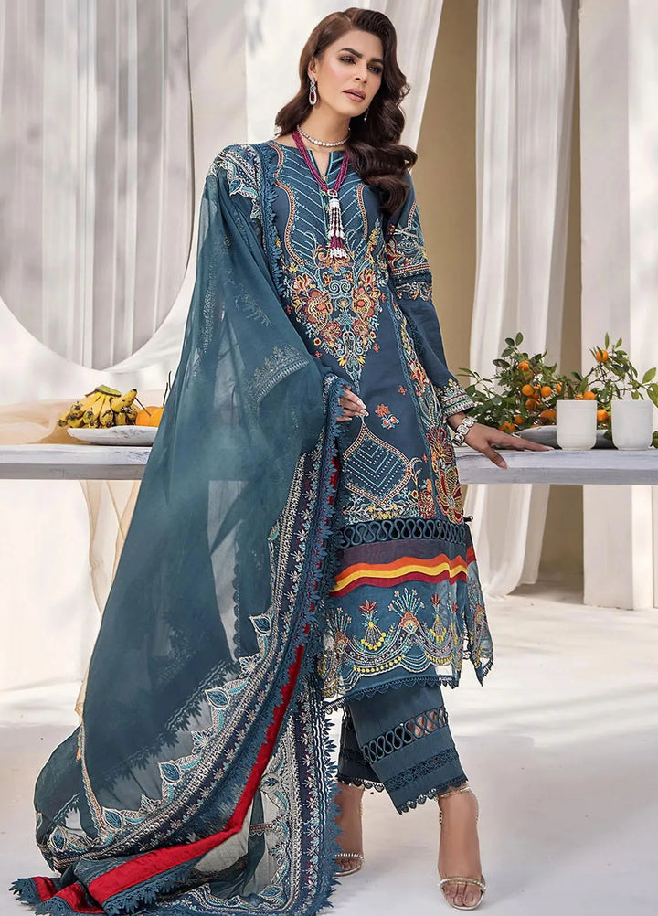 Tessa Embroidered Lawn Suit Unstitched 3 Piece TS24F Symphony Of Dawn - Festive Collection