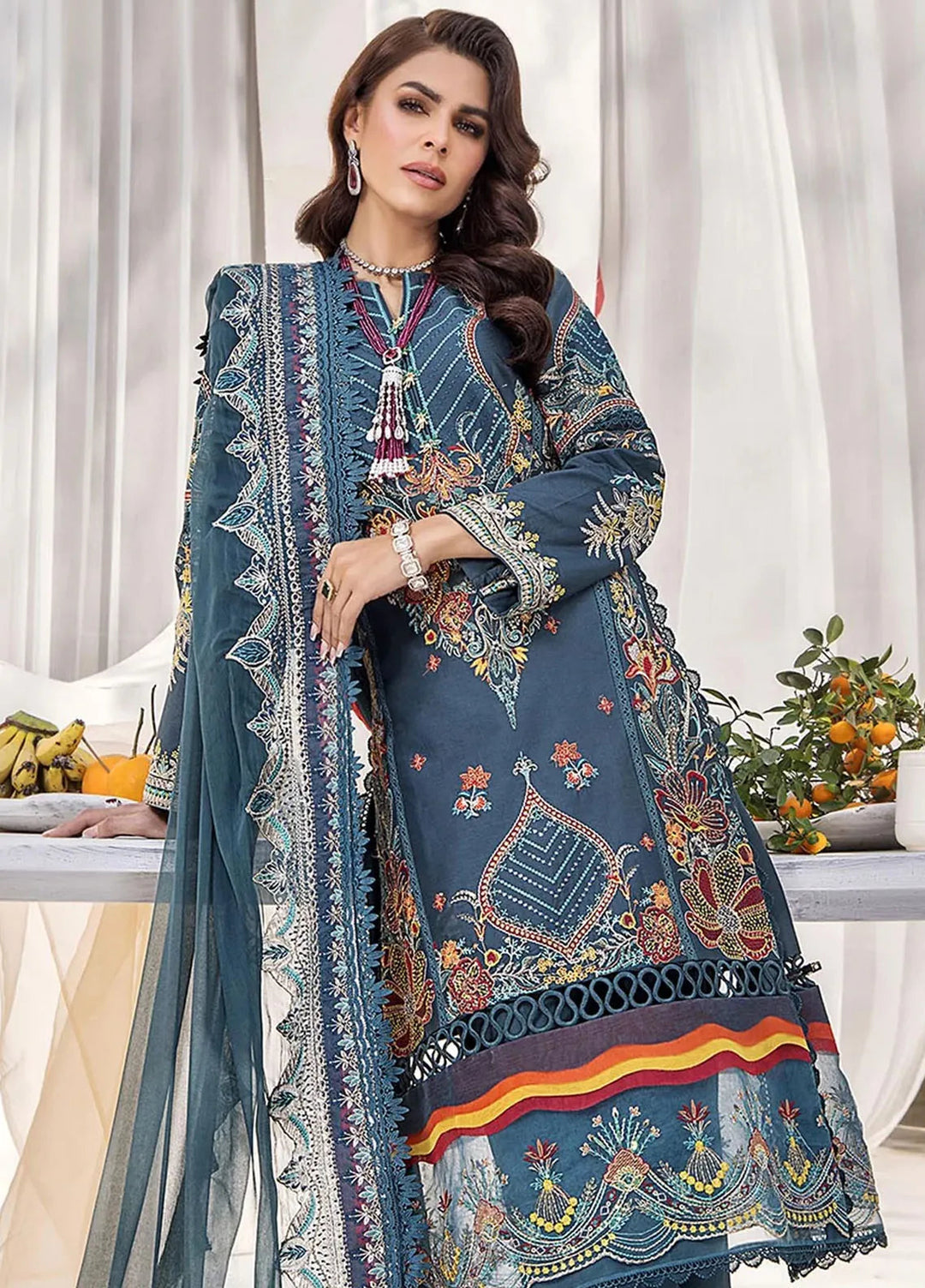 Tessa Embroidered Lawn Suit Unstitched 3 Piece TS24F Symphony Of Dawn - Festive Collection