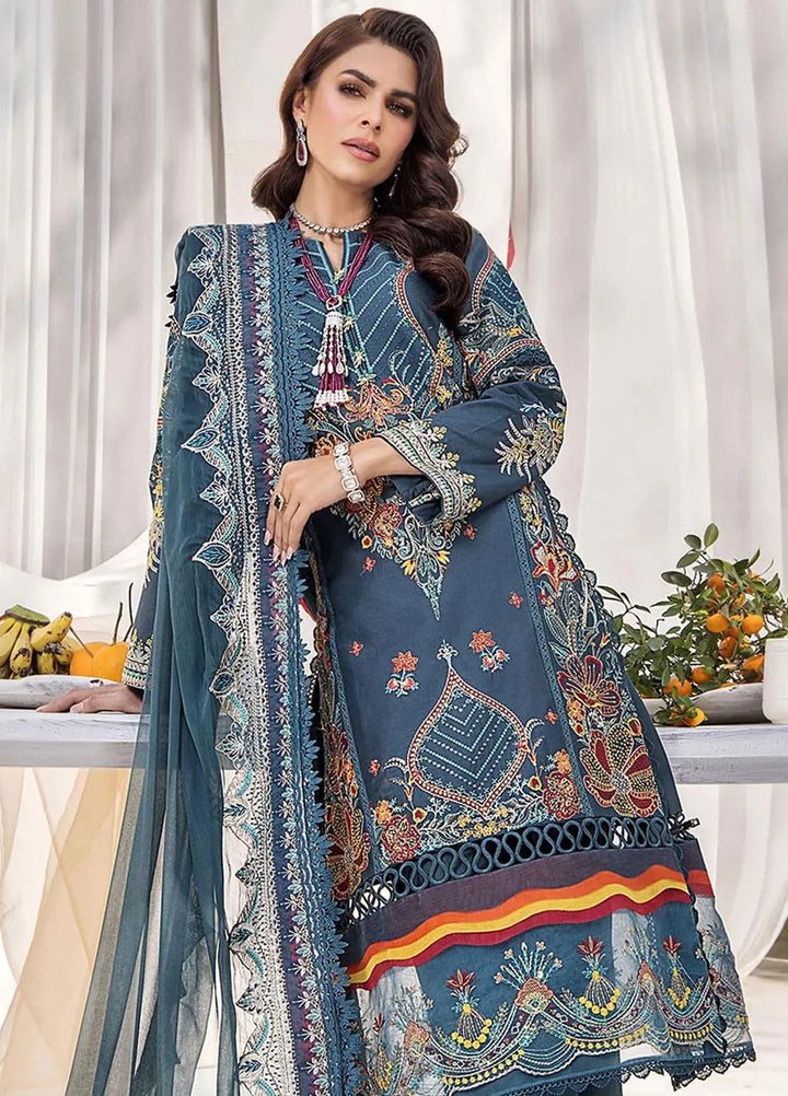 Tessa Embroidered Lawn Suit Unstitched 3 Piece TS24F Symphony Of Dawn - Festive Collection