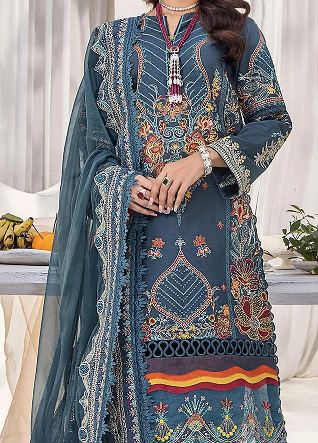 Tessa Embroidered Lawn Suit Unstitched 3 Piece TS24F Symphony Of Dawn - Festive Collection