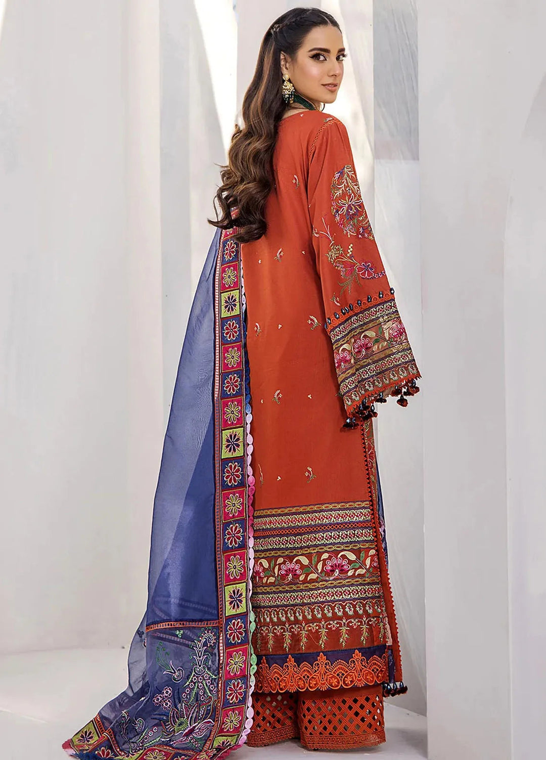 Tessa Embroidered Lawn Suit Unstitched 3 Piece TS24F Vibrance Reverie - Festive Collection