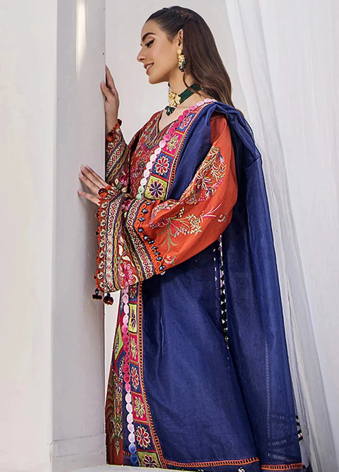 Tessa Embroidered Lawn Suit Unstitched 3 Piece TS24F Vibrance Reverie - Festive Collection