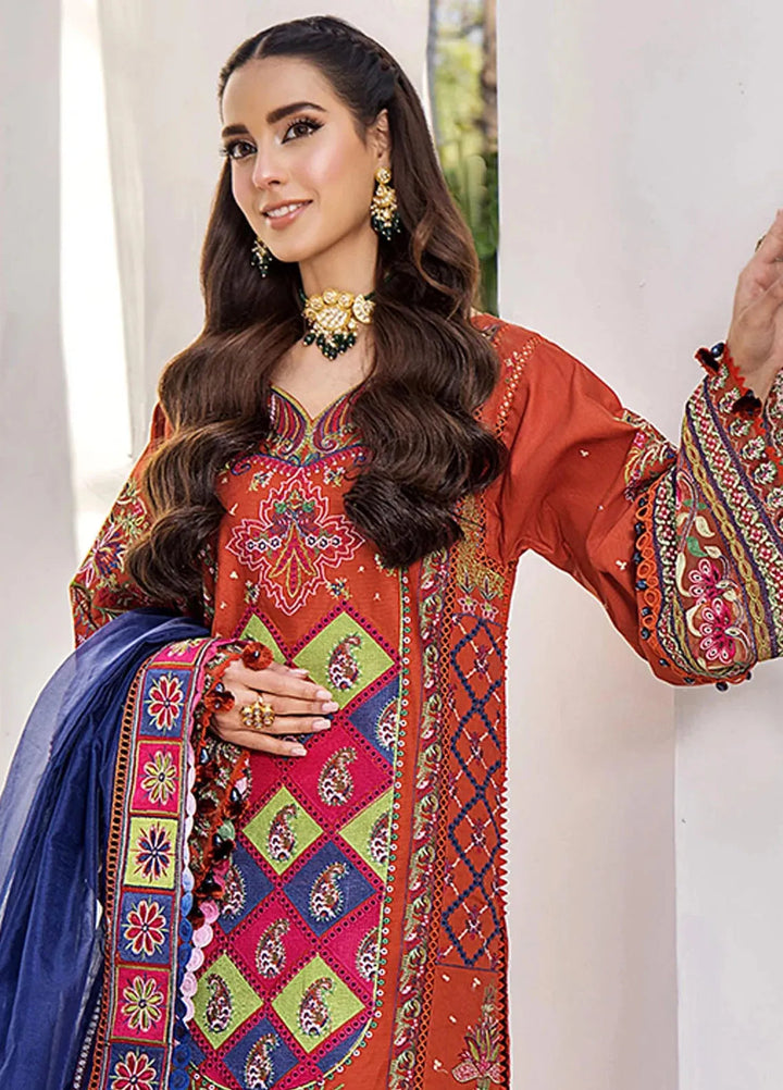 Tessa Embroidered Lawn Suit Unstitched 3 Piece TS24F Vibrance Reverie - Festive Collection