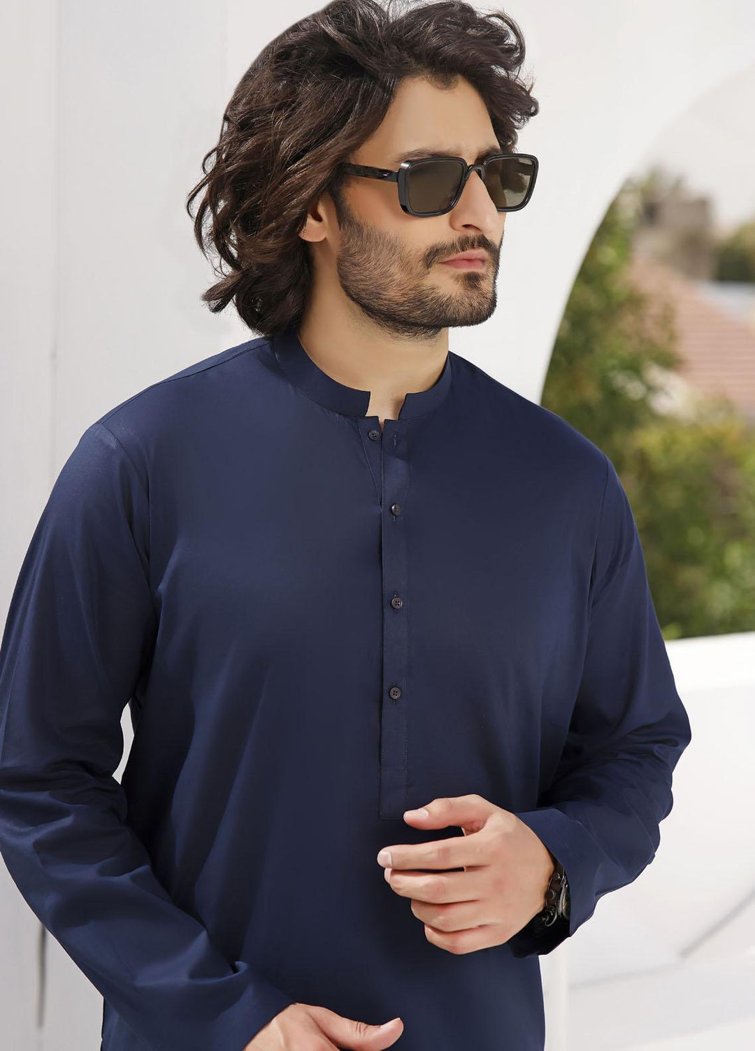 The Great Master (TGM) Wash N Wear Formal Shalwar Kameez for Men - TGM21KS Admiral Blue