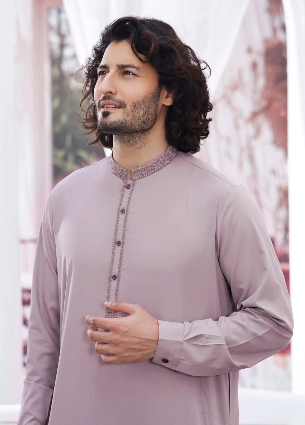 The Great Master (TGM) Wash N Wear Formal Men Shalwar Kameez - TGM21KS Apricot