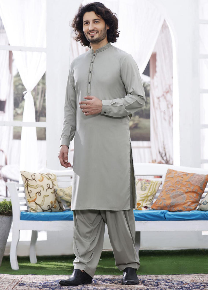 The Great Master (TGM) Wash N Wear Formal Men Shalwar Kameez - TGM21KS Light Green D-20