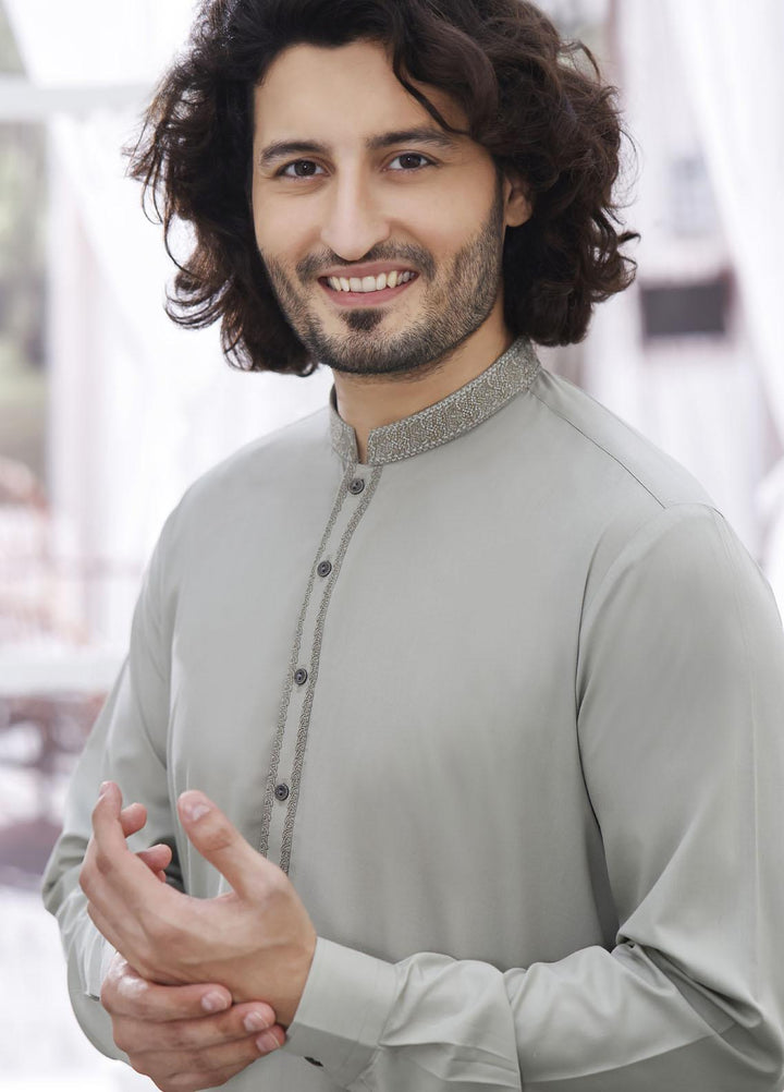 The Great Master (TGM) Wash N Wear Formal Men Shalwar Kameez - TGM21KS Light Green D-20