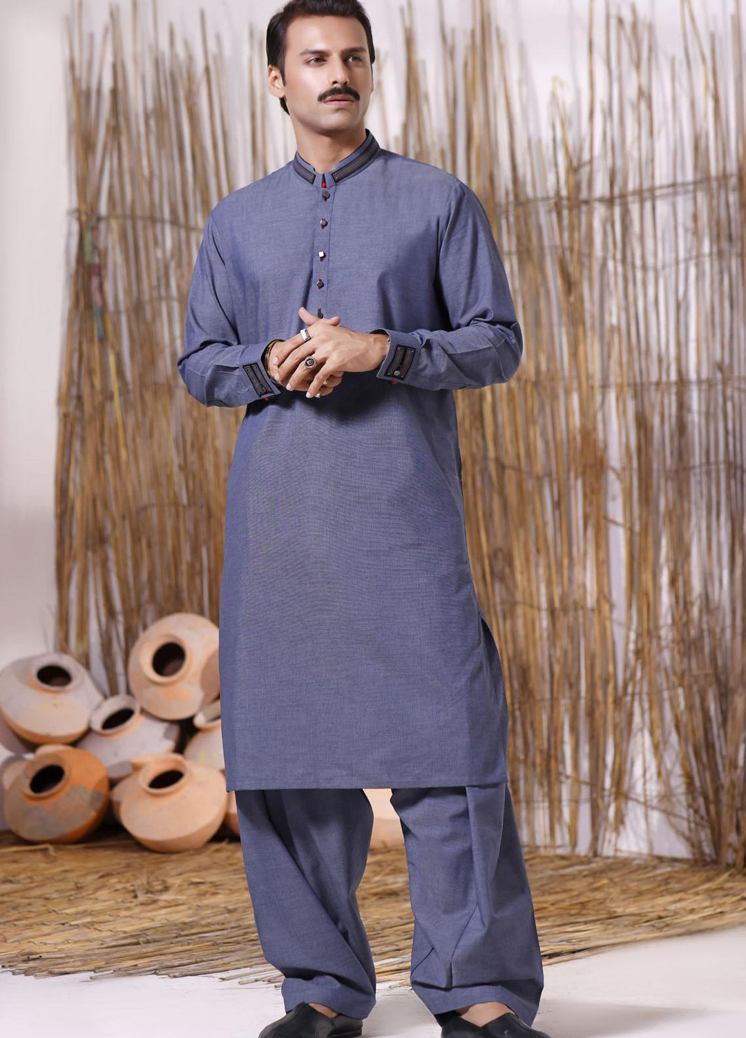 The Great Master (TGM) Wash N Wear Formal Men Shalwar Kameez - TGM21KS Ruddy