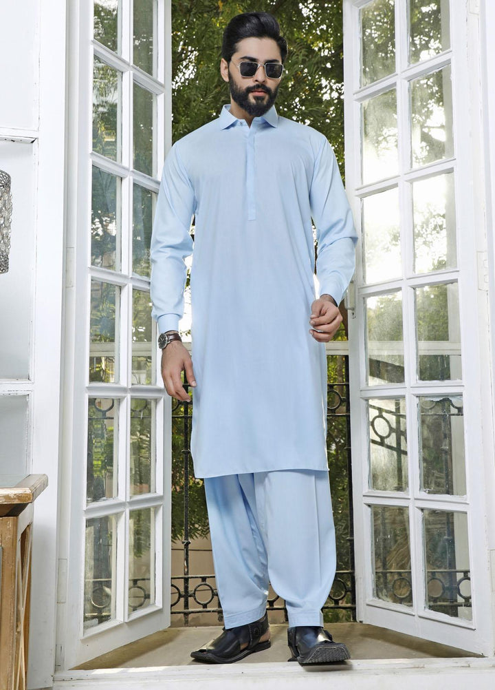 The Great Master (TGM) Wash N Wear Formal Shalwar Kameez for Men - TGM21KS Sky Blue D-23