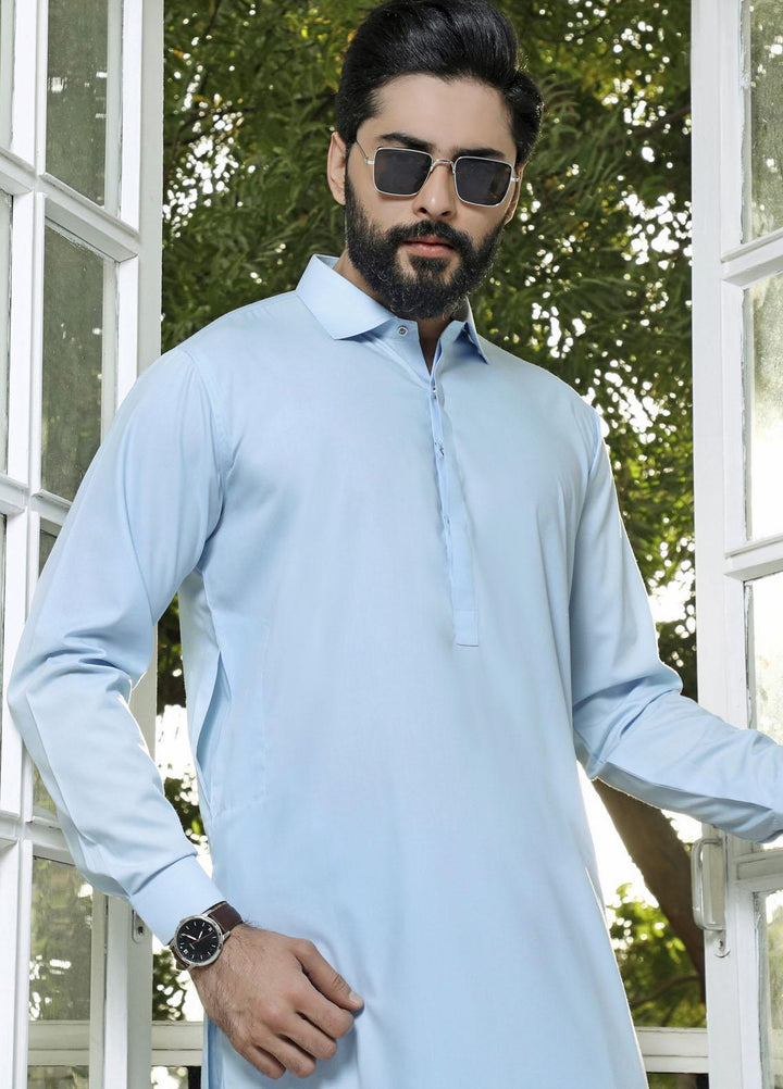 The Great Master (TGM) Wash N Wear Formal Shalwar Kameez for Men - TGM21KS Sky Blue D-23
