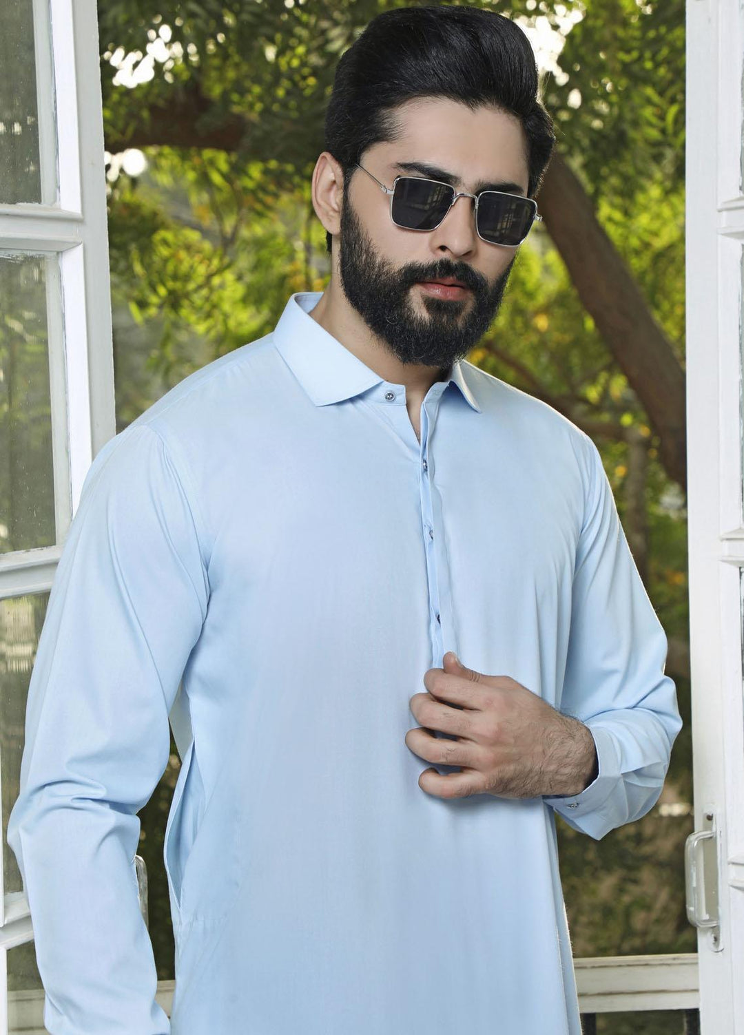 The Great Master (TGM) Wash N Wear Formal Shalwar Kameez for Men - TGM21KS Sky Blue D-23