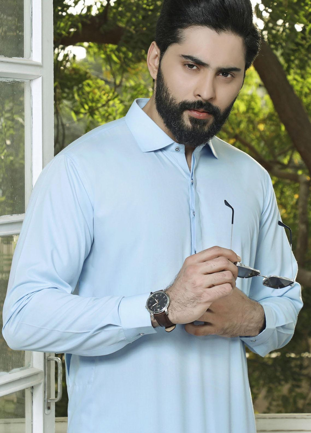 The Great Master (TGM) Wash N Wear Formal Shalwar Kameez for Men - TGM21KS Sky Blue D-23