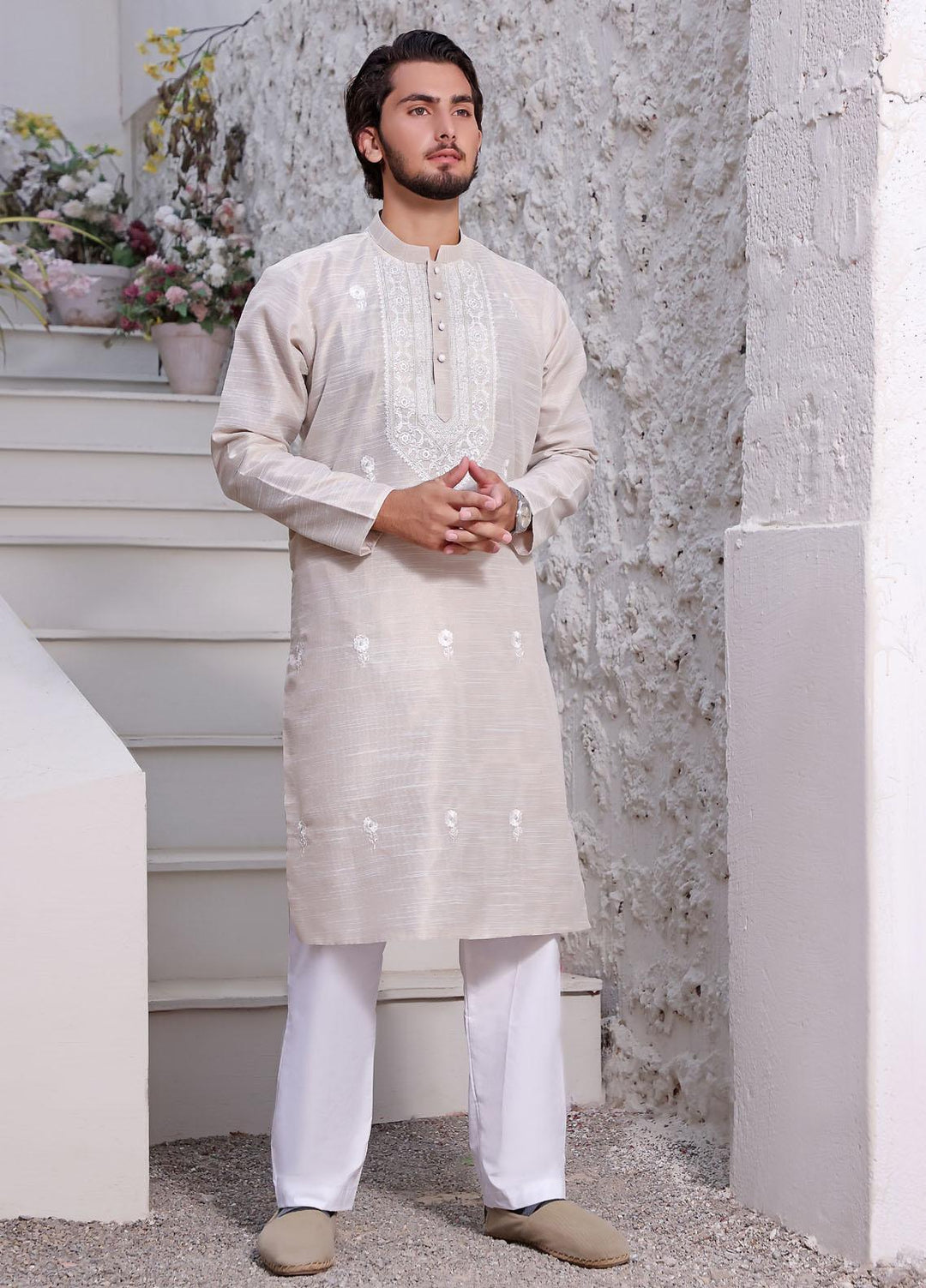 The Great Master (TGM) Silk Formal Kurta Pajama for Men -  TGM22MNF Cotton Ball