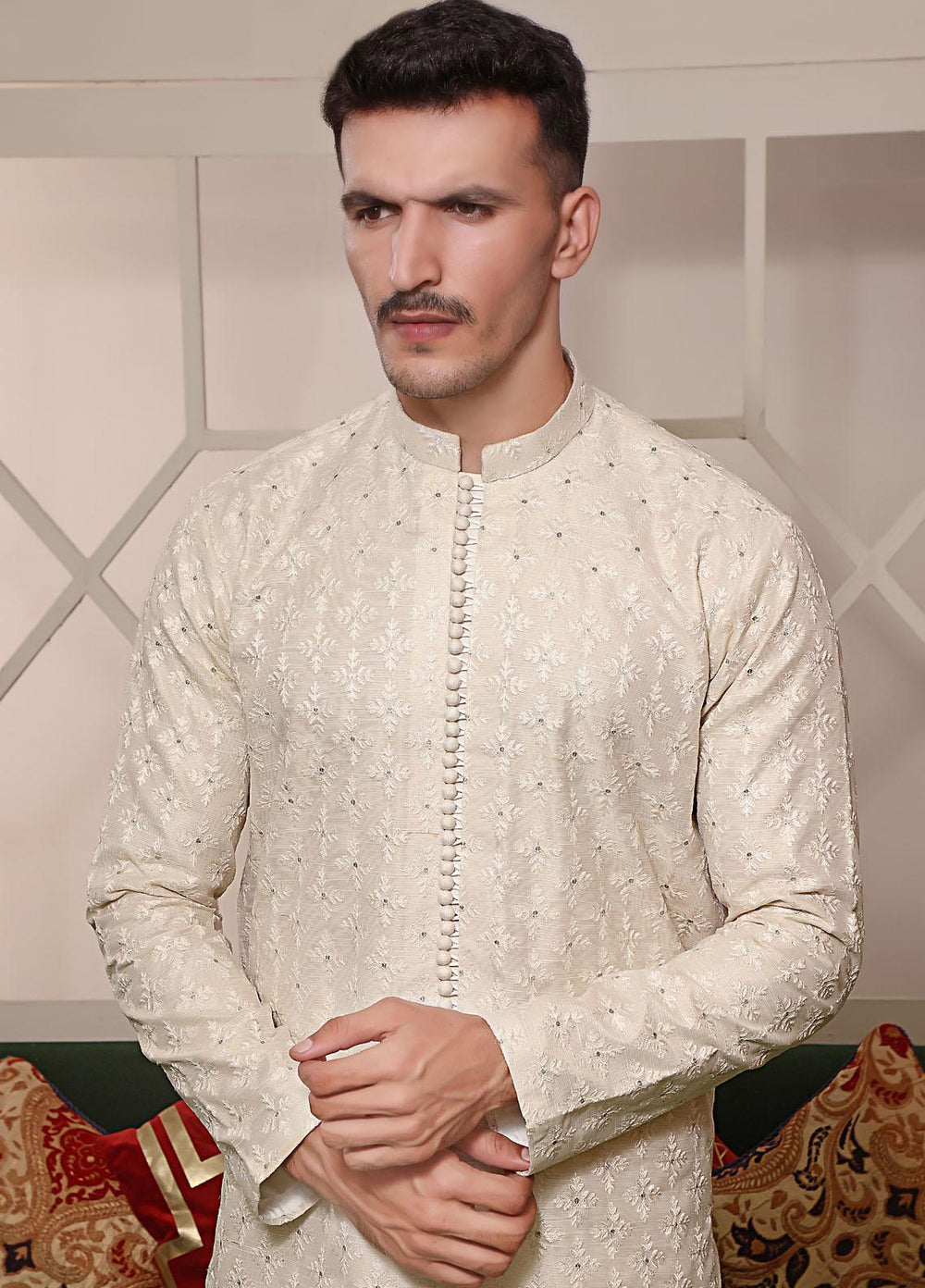 The Great Master (TGM) Missouri Formal Men Kurta Pajama -  TGM22MNF Frosty Glow