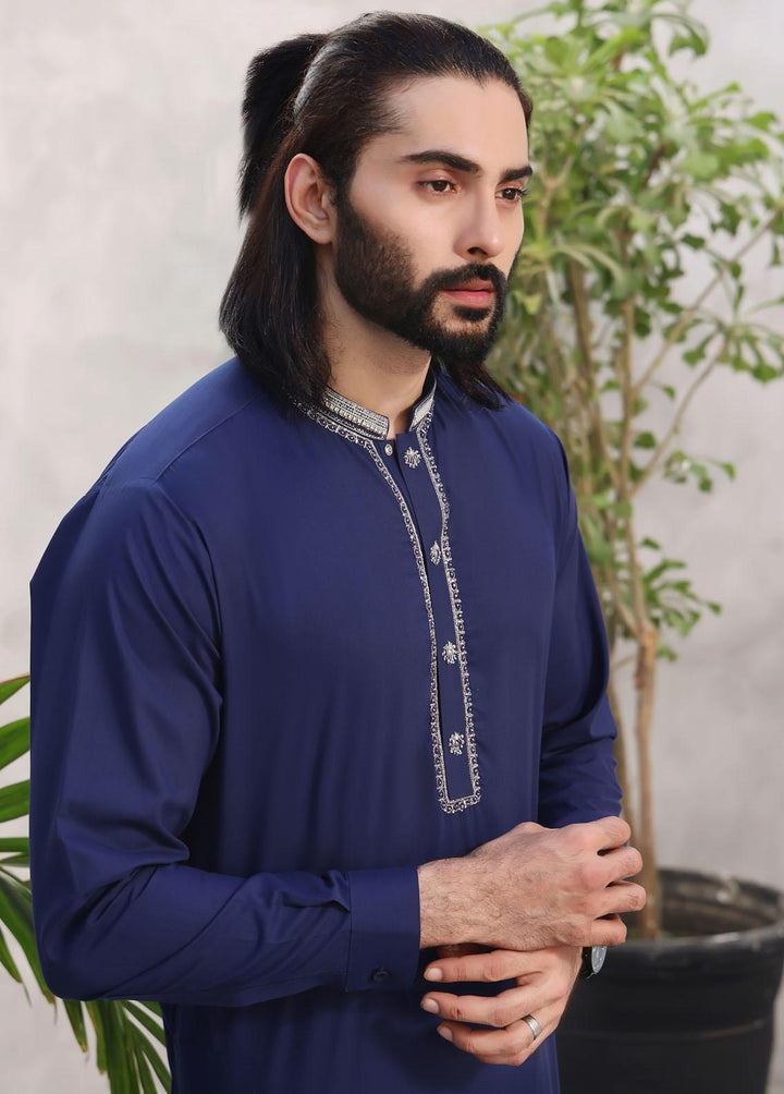 The Great Master (TGM) Blended Fancy Men Kameez Shalwar -  Sapphire Elegance
