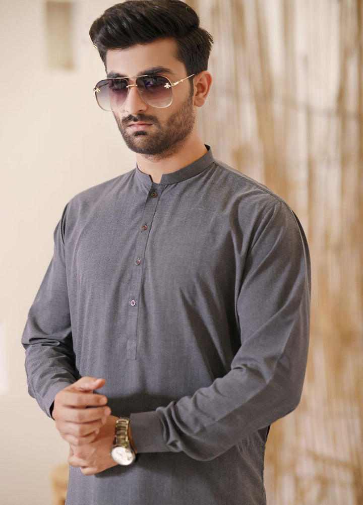 The Great Master (TGM) Blended Formal Shalwar Kameez for Men -  TGM21KS Heather